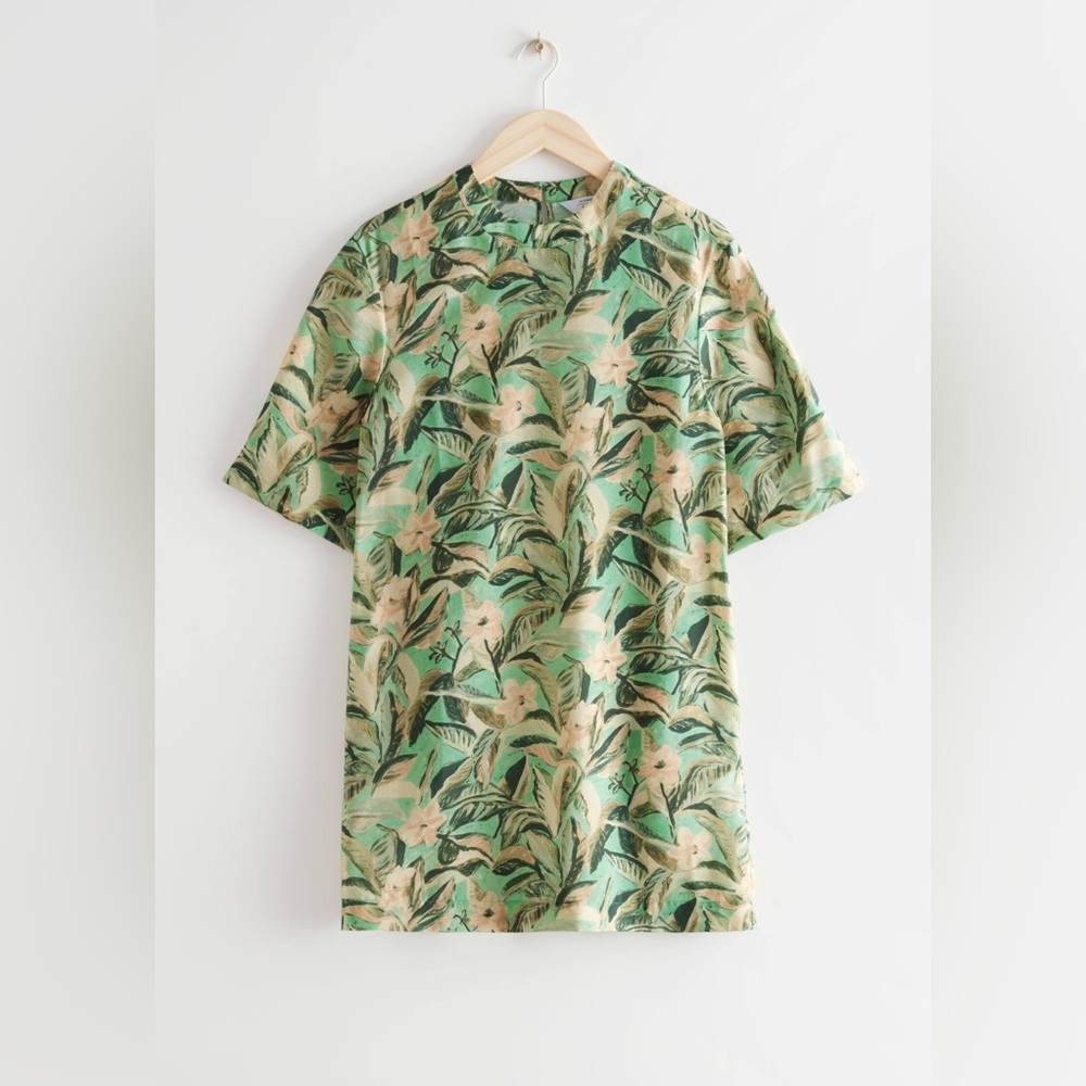 & Other Stories tropical mini dress